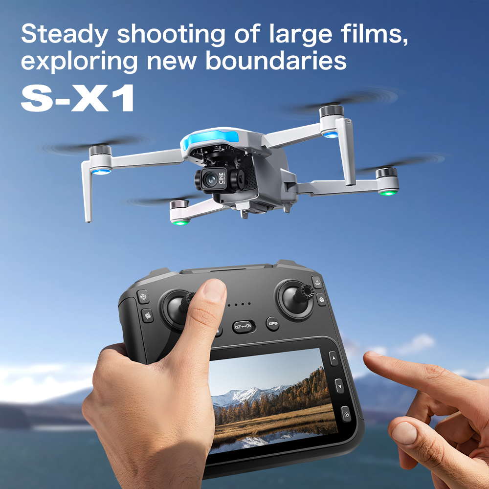 Original S-X1 GPS Foldable RC  - Drone Camera With Gimbal review and price