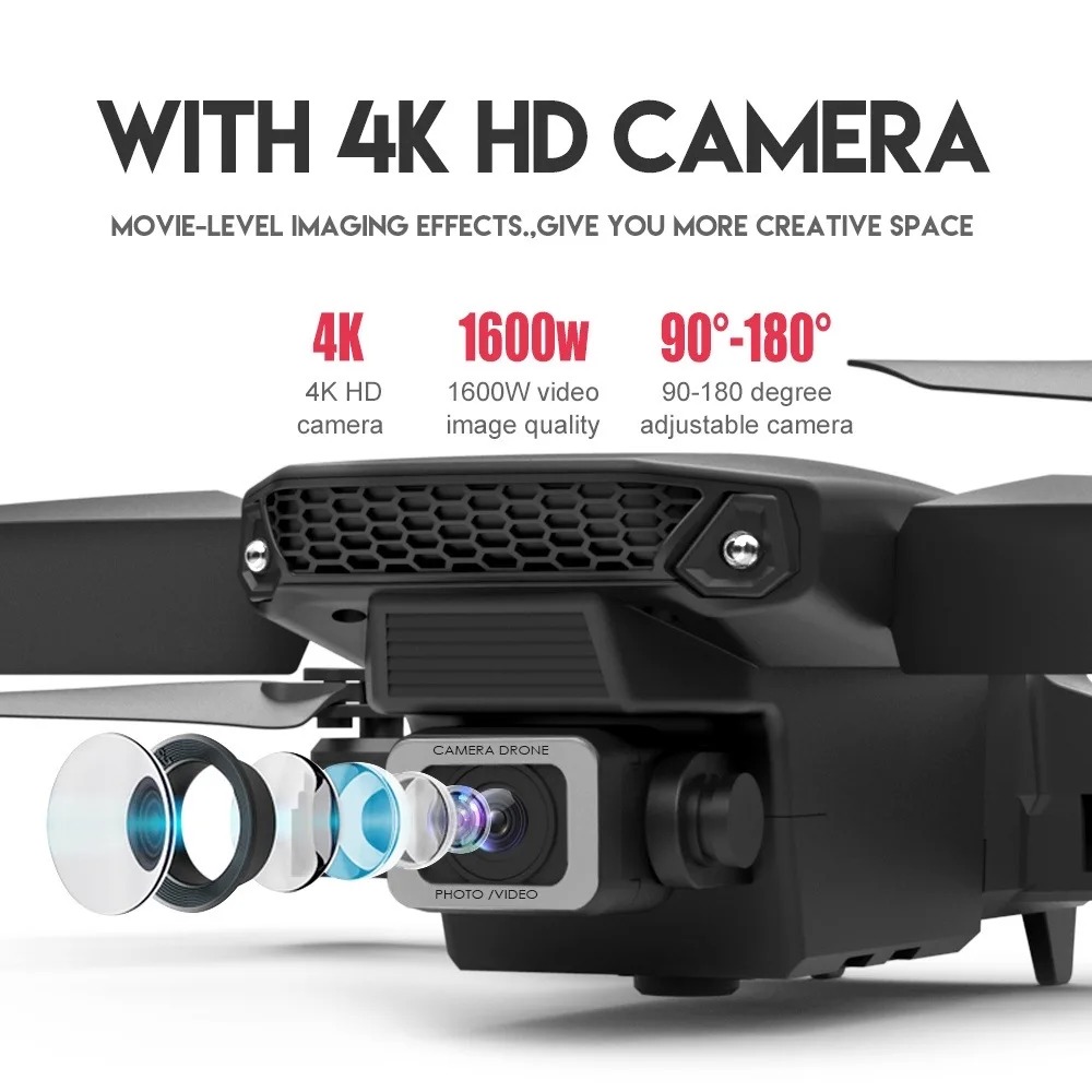 RC Drone New E88Pro 4K Profess - Drone Camera Wide Angle review and price