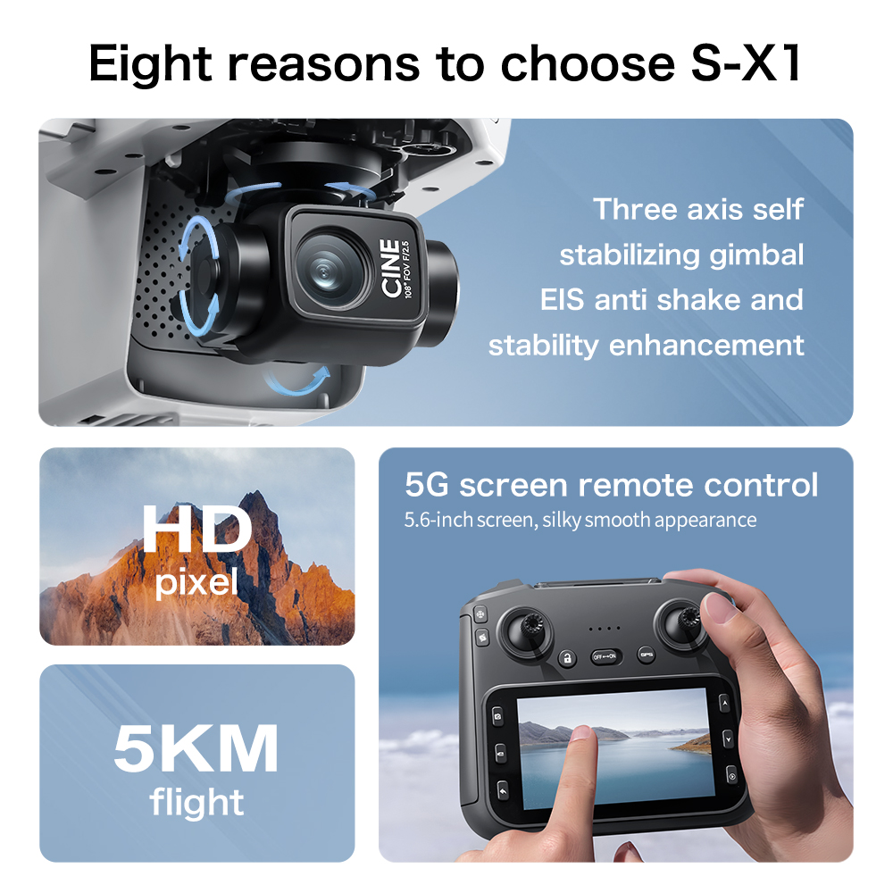 Top Deal S-X1 MAX GPS Drone 3  - Drone Camera Night Vision review and price