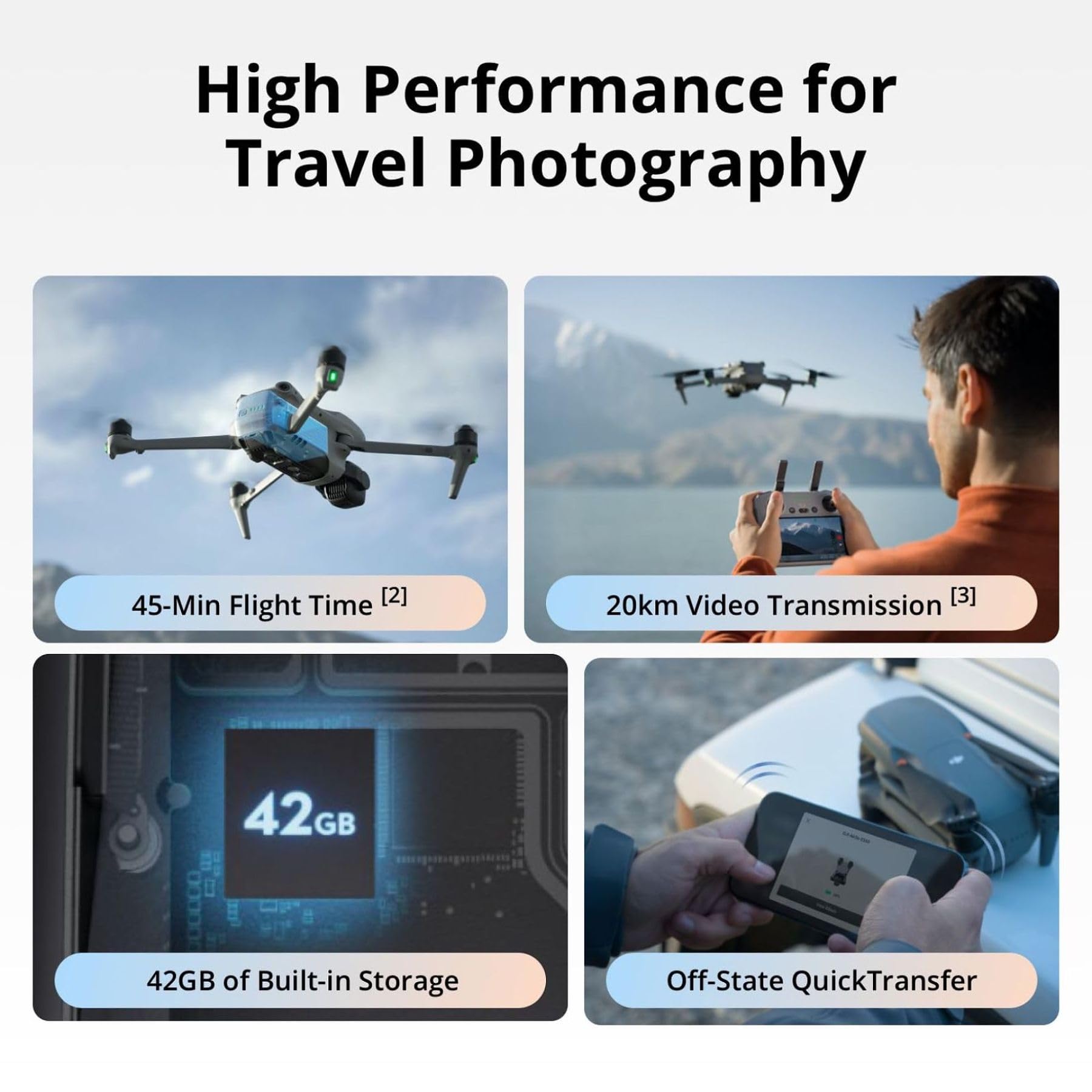 DJI Air 3S Drones (DJI RC-N3)  - Drone Camera Wide Angle review and price